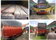 Alamak!!! Diduga Ilegal Logging, Tiga Truk Kayu Bebas Melintas Tanpa Penindakan