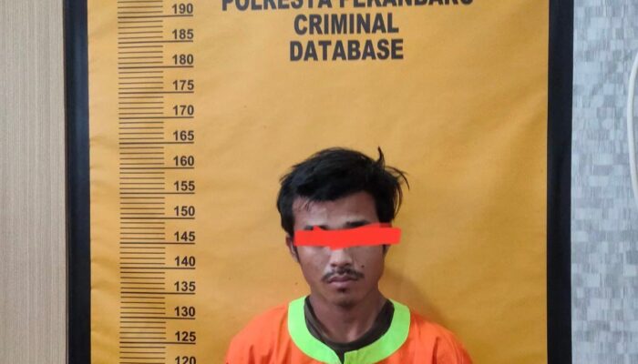 Polisi Bekuk Pencuri Lempengan Tembaga Tugu Zapin di Pekanbaru