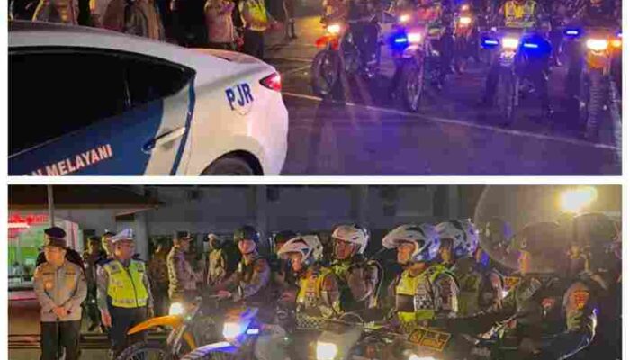 Sinergi Polresta Pekanbaru dan Tim RAGA Polda Riau Gelar Patroli Skala Besar, Sikat Balap Liar dan Premanisme