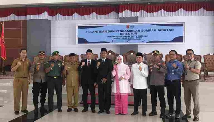Kepala Kantor Pertanahan Hadiri Pelantikan Direktur Baru Perumda Air Minum Tirta Antokan Kabupaten Agam