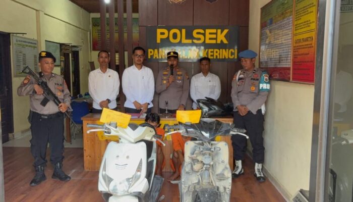 Satreskrim Polres  Pelalawan Tangkap Residivis Pencuri Motor yang Kembali Beraksi