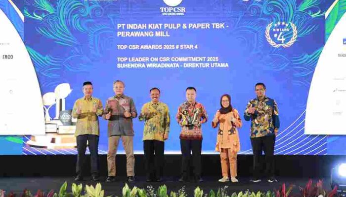 Kukuhkan Peran Strategis CSR dalam Pembangunan Nasional, PT. IKPP Perawang Mill & Tiga Unit Usaha APP Group Raih Penghargaan TOP CSR Awards 2025