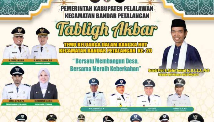 Tabligh Akbar Bersama UAS, Puncak Perayaan HUT ke-20 Kecamatan Bandar Petalangan