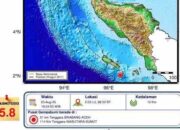 Gempa Magnitudo 5,8 Guncang Simeulue, Warga Sempat Panik Berhamburan Keluar Rumah