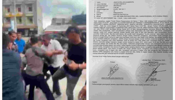 Puluhan Debt Collector ACC Finance Rantauprapat Mengeroyok Insan Pers