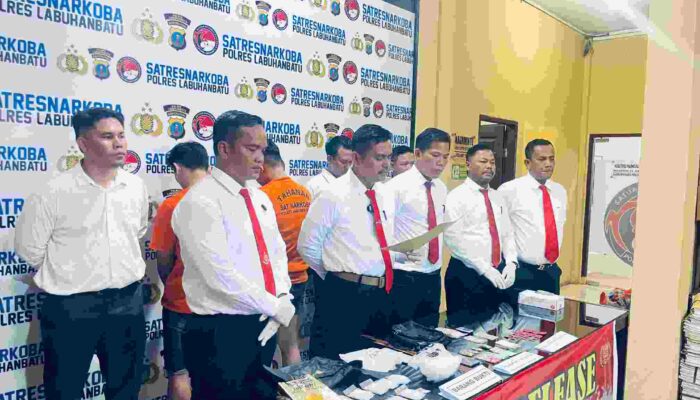 Satresnarkoba Labuhanbatu Amankan 725,13 Gram Sabu dan Ratusan Pil Ekstasi
