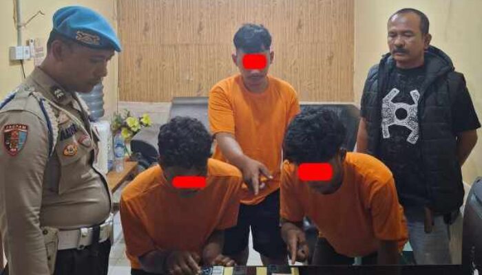 Polsek Tualang Tangkap Tiga Pria Diduga Pengedar Narkoba