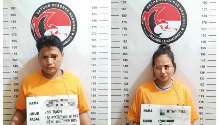Polres Labuhanbatu Sita 23,9 Gram Sabu dari Tangan Pasangan Pengedar di Panai Tengah