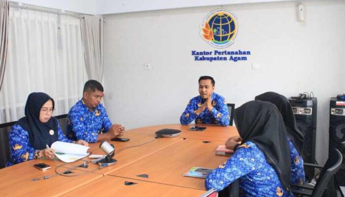 Kantor Pertanahan Kabupaten Agam Laksanakan Monitoring dan Evaluasi Percepatan Kegiatan PTSL