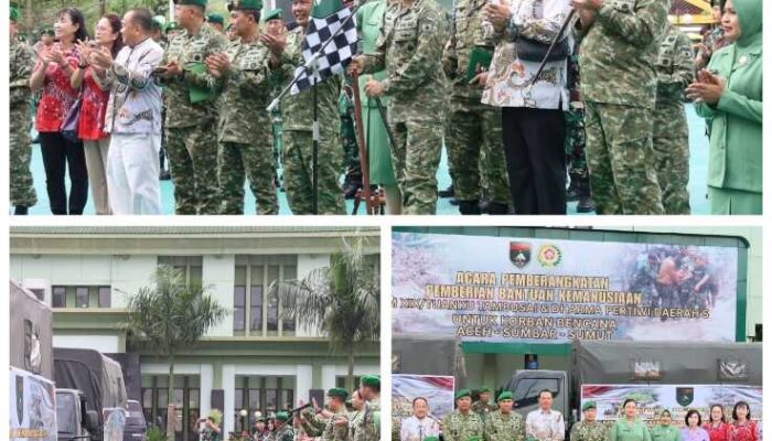 Kodam XIX/Tuanku Tambusai Kembali Salurkan Bantuan Kemanusiaan untuk Korban Banjir dan Longsor