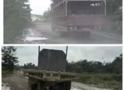 Riau Kaya, Jalan Propinsi Banyak Lobang Menganga, Nyawa Jadi Taruhannya