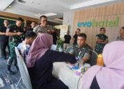 Danrem 031/Wira Bima Hadiri Donor Darah HUT ke-9 Evo Hotel Pekanbaru