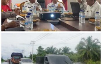 Bupati Zukri Pimpin Rakor Teknis Peninggian Jalintim KM 73–82, Targetkan Kelancaran Arus Mudik