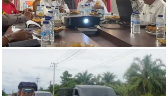 Bupati Zukri Pimpin Rakor Teknis Peninggian Jalintim KM 73–82, Targetkan Kelancaran Arus Mudik