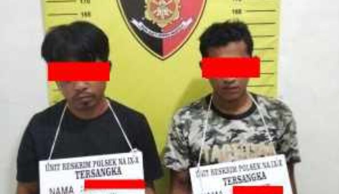 Polsek Na IX-X Labuhanbatu Gulung Jaringan Pengedar Sabu di Aek Kota Batu