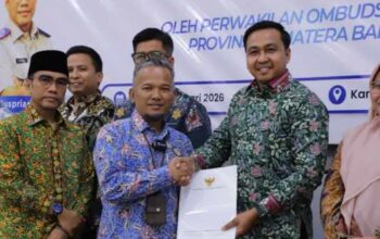Kantor Pertanahan Kabupaten Agam Raih Predikat Kualitas Baik dari Ombudsman RI Tahun 2025