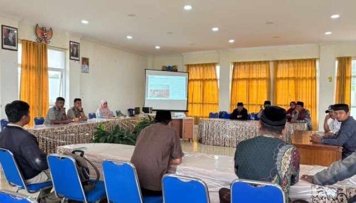 Kantor Pertanahan Kabupaten Agam Laksanakan Koordinasi Pelaksanaan PTSL di Kecamatan Sungai Pua