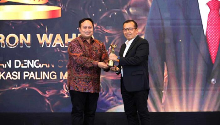 Kementerian ATR/BPN Terima Penghargaan dari INDOPOSCO atas Diseminasi Strategi Komunikasi yang Paling Masif