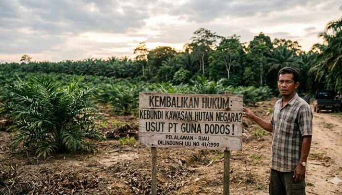 Diduga Kelola Kebun Sawit di Kawasan Hutan, Legalitas PT Guna Dodos di Pelalawan Disorot
