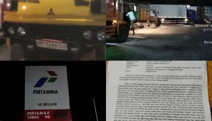 Diduga Salahgunakan BBM Subsidi dan Libatkan Oknum, SPBU 14.283.690 Dilaporkan ke Polres Pelalawan & Pomdam