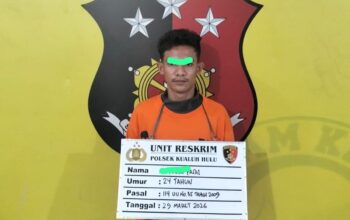 Polsek Kualuh Hulu Gulung Pengedar Sabu di Aek Kanopan, Dua Rekan Pelaku Buron