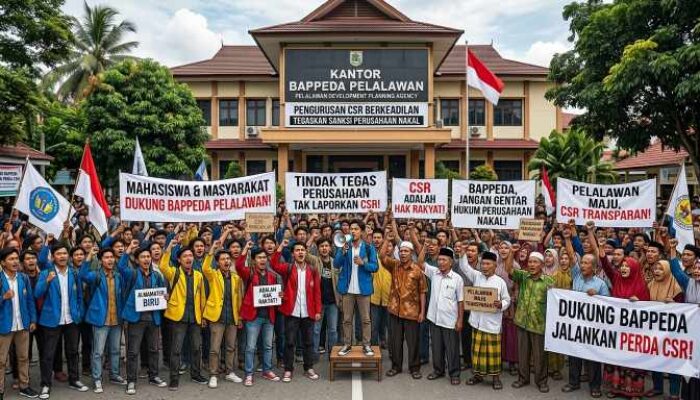 Mahasiswa dan Masyarakat Dukung Bappeda Pelalawan Tindak Tegas Perusahaan Tak Laporkan CSR