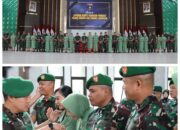 Kodam XIX/ Tuanku Tambusai Gelar Laporan Kenaikan Pangkat Pamen Periode 1 April 2026 