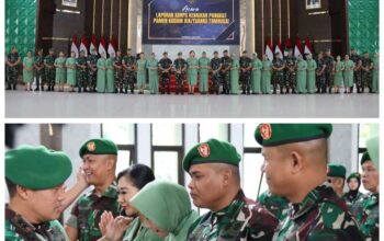 Kodam XIX/ Tuanku Tambusai Gelar Laporan Kenaikan Pangkat Pamen Periode 1 April 2026 