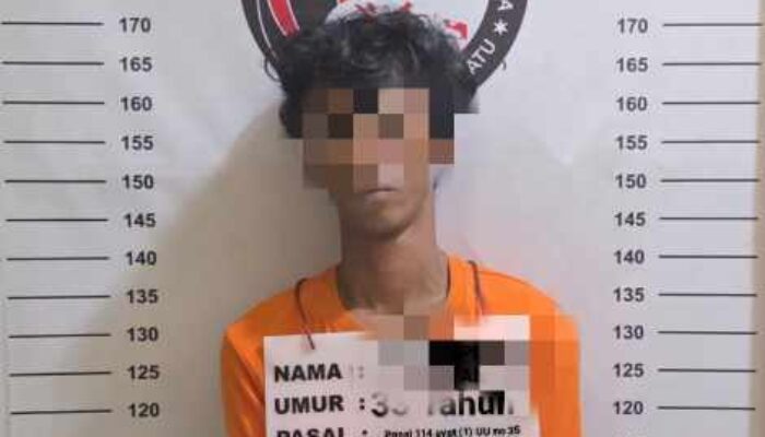 Polres Labuhanbatu Sikat Pengedar Sabu di Desa Janji, Barang Bukti 3,72 Gram Disita