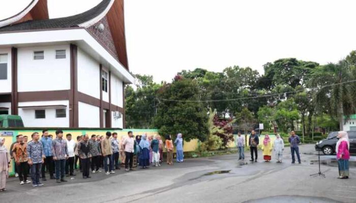 Semangat Hari Kartini, Kantor Pertanahan Kabupaten Agam Gelar Apel Pagi Bernuansa Kebangsaan