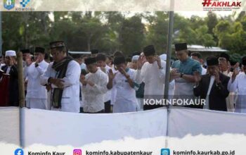 Salat Iduladha di Tanjung Kemuning, Bupati Kaur Ajak Pererat Silaturahmi