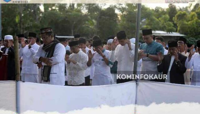Salat Iduladha di Tanjung Kemuning, Bupati Kaur Ajak Pererat Silaturahmi