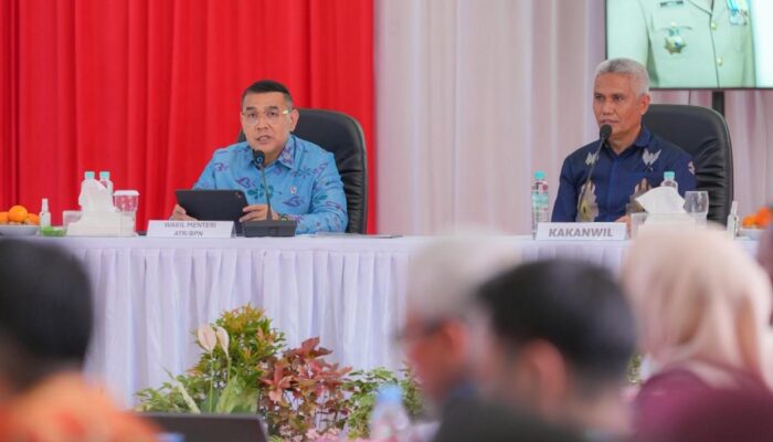 50% Bidang Tanah di Sulteng Sudah Bersertipikat, Wamen Ossy: Ini Menunjukkan Sulteng Terus Bertumbuh
