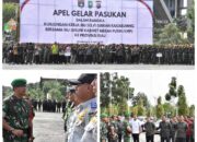 Danrem 031/WB Pimpin Apel Gelar Pasukan Jelang Kunjungan Ibu Wakil Presiden RI dan Ibu Seruni Kabinet Merah Putih di Riau