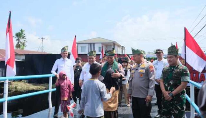 Jembatan Merah Putih Presisi Hadir, Anak-Anak di Pelosok Riau Kini Lebih Mudah Sekolah