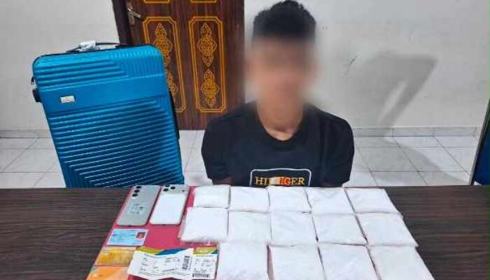 Jaringan Aceh-Jakarta Dibongkar: Avsec dan Polda Riau Gagalkan Penyelundupan 2 Kg Sabu di Bandara SSK II