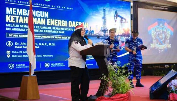 Di Hadapan Perwira TNI, Bupati Afni: Menjaga Siak, Menjaga Ketahanan Energi Nasional