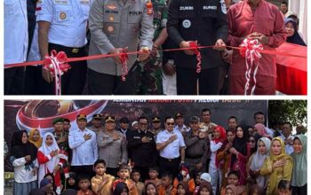 Perkuat Konektivitas Wilayah, Bupati dan Wabup Pelalawan Hadiri Peresmian Jembatan Merah Putih Presisi di Desa Rangsang
