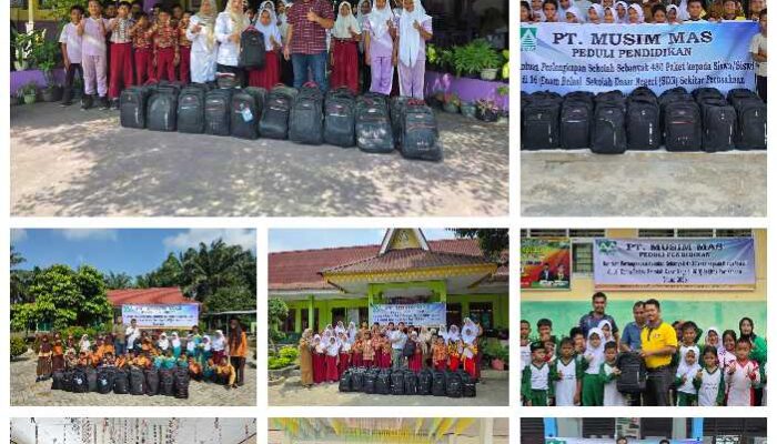 Dukung Pendidikan Pelalawan, PT Musim Mas Kembali Salurkan Ratusan Paket Perlengkapan Sekolah Lewat Program GNOTA