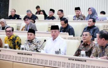Menteri Nusron Laporkan Realisasi Anggaran Kementerian ATR/BPN Tahun 2025 kepada Komisi II DPR RI