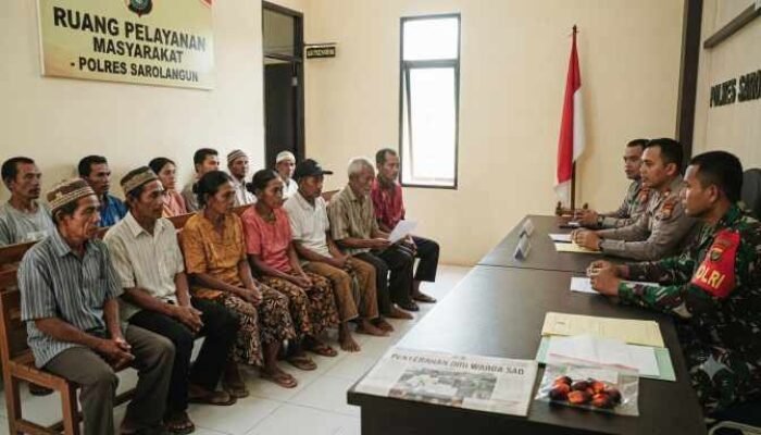 Kepergok Curi Sawit dan Serang TNI, 14 Warga Suku Anak Dalam di Sarolangun Menyerahkan Diri