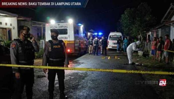 DPO Narkotika Tewas Baku Tembak di Lampung Utara, Tiga Polisi Terluka