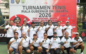 Bangun Soliditas Melalui Olahraga, Kementerian ATR/BPN Berpartisipasi dalam Turnamen Tenis Piala Gubernur DKI Jakarta 2026