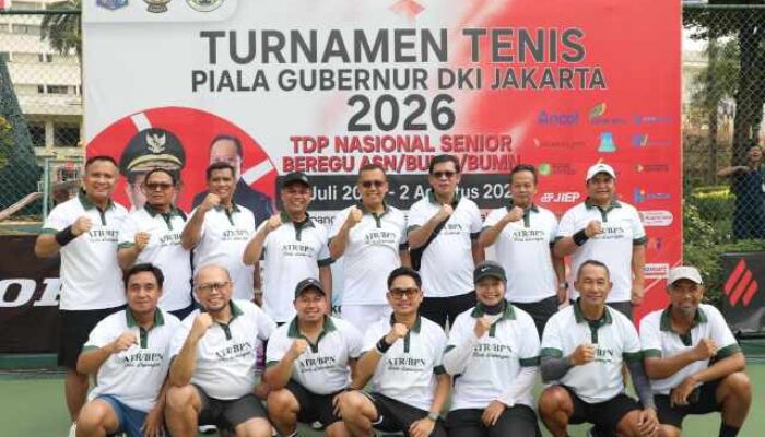 Bangun Soliditas Melalui Olahraga, Kementerian ATR/BPN Berpartisipasi dalam Turnamen Tenis Piala Gubernur DKI Jakarta 2026
