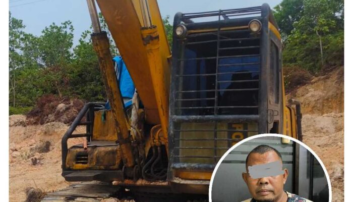 Polres Pelalawan Bongkar Tambang Ilegal Galian C di Kerumutan