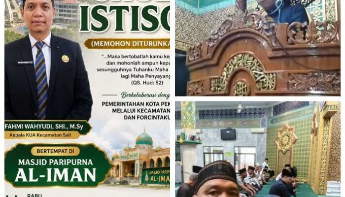 Ikhtiar Atasi Kabut Asap, KUA Sail dan FORCINTAKU Gelar Sholat Istisqo Berjamaah
