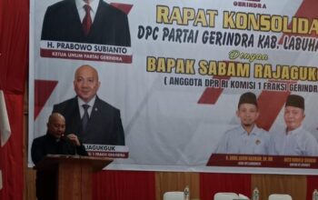 Sabam Rajaguguk Hadiri Konsolidasi Gerindra Labuhanbatu