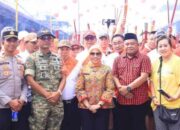 Bupati Labuhanbatu Hadiri HUT Sejit Dewa Tie Hu Ong Ya, Tradisi Bakar Tongkang Meriah di Sei Berombang