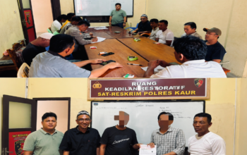 Polres Kaur Hentikan Perkara Penganiayaan Lewat Restorative Justice, Korban dan Tersangka Sepakat Berdamai