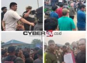 Limbahnya Diduga Cemari Sungai, Aliansi Nelayan Peduli Sungai Kerumutan Demo PKS KPT